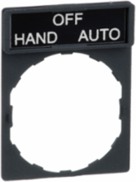 Harmony XB4 Legend Holder 30 x 40mm with HAND-OFF-AUTO Marking