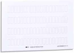 Harmony Blank Legend Sheet for XB4/XB5 - 76 Legends, 8 x 27 mm