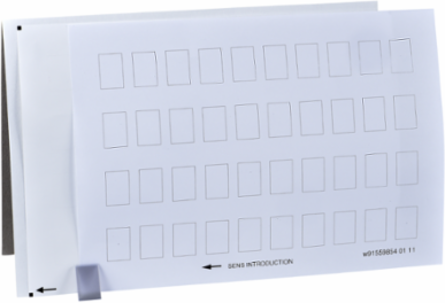 Harmony XB4 Unmarked Legend Sheet, 40 Rectangular Labels 18 x 27 mm