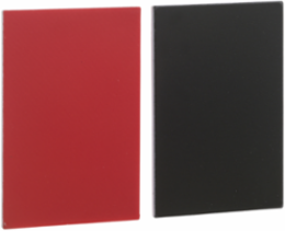 Harmony XB4 Unmarked Legend 18x27mm, Black/Red, Label for Legend Holder