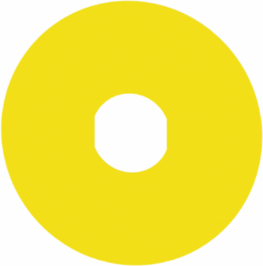 Blank Legend for Harmony XB4/XB5, 60mm  , Yellow Background