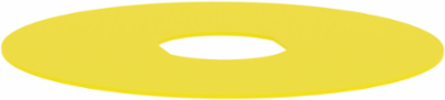 Blank Legend for Harmony XB4/XB5, 60mm  , Yellow Background