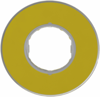 Harmony XB4 Emergency Stop Legend 60mm Plastic Yellow Marked ARRET D'URGENCE