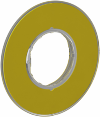 Harmony XB4 Emergency Stop Legend Holder 60mm Yellow Plastic