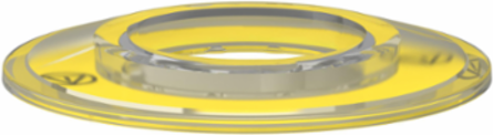 Harmony XB4 Emergency Stop Legend Holder 60mm Yellow Plastic