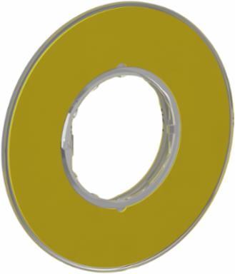 Harmony XB4 Emergency Stop Legend Holder 60mm Yellow Plastic