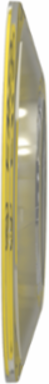 Harmony XB4 60mm Emergency Stop Legend Holder, Plastic, Yellow, Marked EMERGENCY STOP