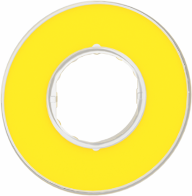 Harmony XB4 Circular Legend, Yellow,   60 mm, Emergency Stop, EN/ISO 13850