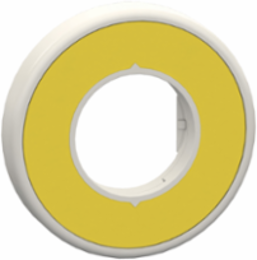 Illuminated Legend Ring 24V Red LED Ø 60mm Unmarked Yellow Label