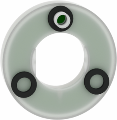 Harmony XB5 60mm Illuminated Legend Ring, Red LED, 24V AC/DC