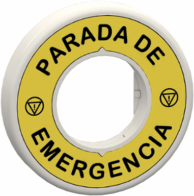 Harmony XB5 Emergency Stop Legend Ring 60mm, IP66, 24V AC/DC
