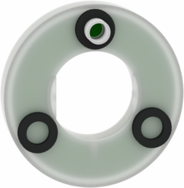 Illuminated Legend Ring 60mm Plastic Yellow & Red LED 230-240V AC
