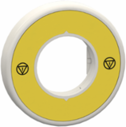 Illuminated Legend Ring 60mm Plastic Yellow & Red LED 230-240V AC