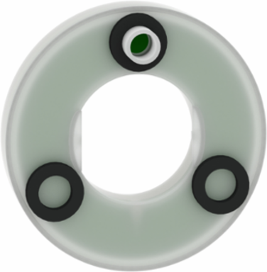 Harmony XB5 Illuminated Legend Ring, 60mm, Red LED, 230-240V AC