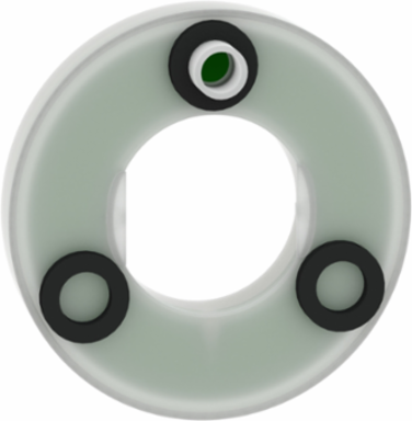 Harmony XB5 Illuminated Legend Ring 60mm, Yellow/Red LED, 230-240V AC