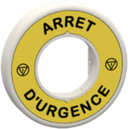 Harmony XB5 60mm Illuminated Marked Legend Ring, 24V AC/DC