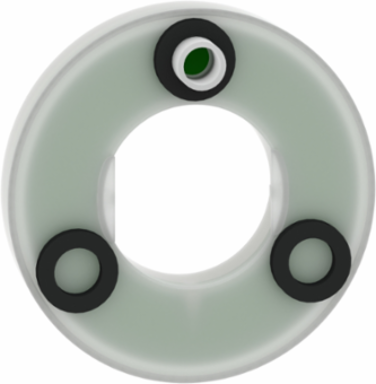 Harmony XB5 Illuminated Legend Ring 60mm, 24V AC/DC, EMERGENCY STOP