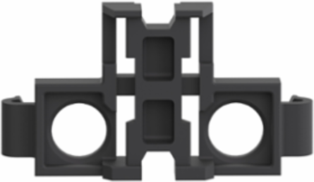 Harmony XB4 Clip-On Legend Holder, Plastic, Black, Set of 10