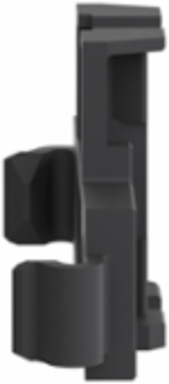 Harmony XB4 Clip-On Legend Holder, Plastic, Black, Set of 10
