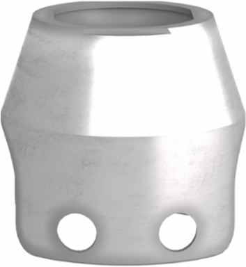 Padlockable Guard for 40mm Mushroom Head, Metal, Chromium Plated