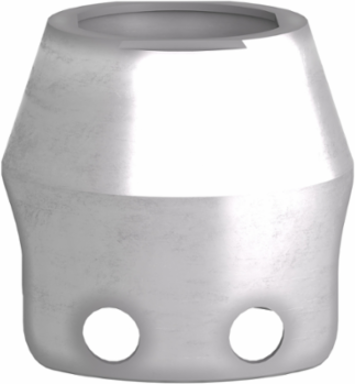 Padlockable Guard for 40mm Mushroom Head, Metal, Chromium Plated