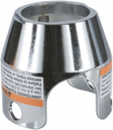 Padlockable Guard for 40mm Mushroom Head, Metal, Chromium Plated