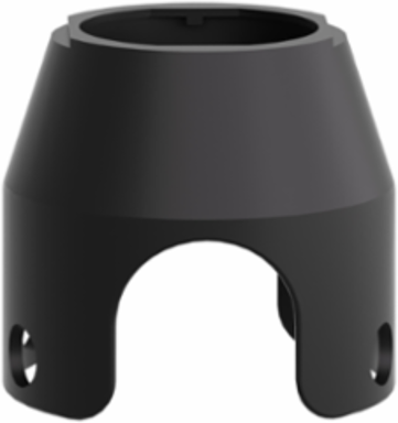 Harmony XB4 Padlockable Guard 40mm Mushroom Head, Metal, Black, IP66