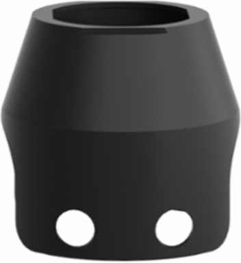 Harmony XB4 Padlockable Guard 40mm Mushroom Head, Metal, Black, IP66