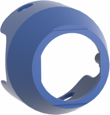 Metal Padlockable Guard for 40mm Mushroom Head, Blue, IP66