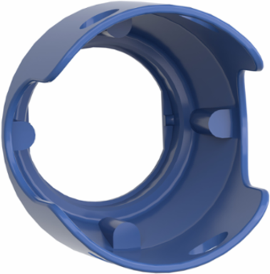 Metal Padlockable Guard for 40mm Mushroom Head, Blue, IP66