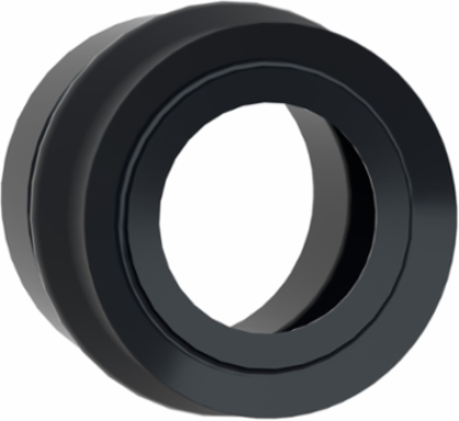 Harmony XB4 Bellow Seal, Black Silicone, IP69K, For Harsh Environments