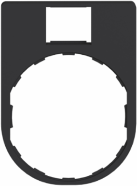 Legend Holder 30x40 mm for Harmony XB4, Plastic, Dark Grey