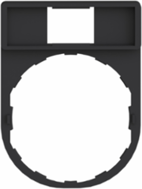Legend Holder 30x40 mm for Harmony XB4, Plastic, Dark Grey