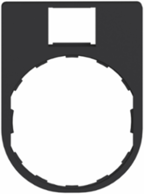 Legend Holder 30x40 mm for Harmony XB4, Plastic, Dark Grey