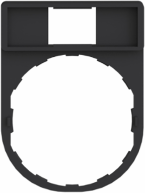 Legend Holder 30x40 mm for Harmony XB4, Plastic, Dark Grey
