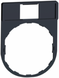 Legend Holder 30x40 mm for Harmony XB4, Plastic, Dark Grey