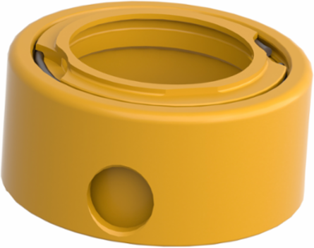Padlocking Kit for 22mm Emergency Stop Push Button, Yellow, Metal