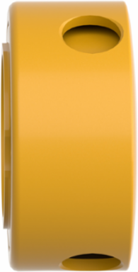 Padlocking Kit for 22mm Emergency Stop Push Button, Yellow, Metal