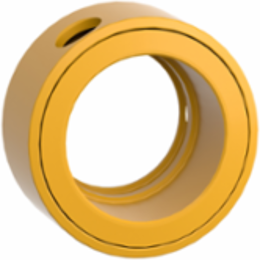 Padlocking Kit for 22mm Emergency Stop Push Button, Yellow, Metal