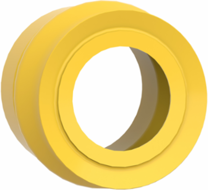 Harmony XB4 Yellow Silicone Bellow Seal for Emergency Stop, IP69K