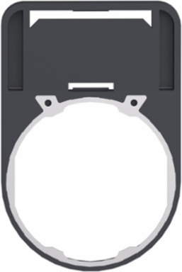 Legend Holder 40 x 60 mm for Harmony XB5, Plastic, Green Premium