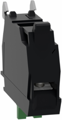 Harmony XALD Single Contact Block 1 NO, Silver Alloy, IP20, Rear Mounting