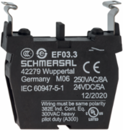 Contact Element EF03.3, 10 mm Width, 1 Normally Open Contact, 18 g Weight
