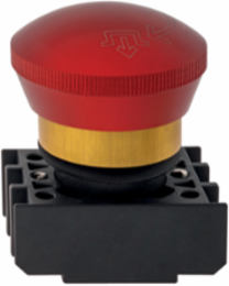 Emergency-Stop Pushbutton, Round, 22.3 mm, IP65, Aluminium