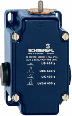 Medium-Duty Position Switch, 3 Contacts, Metal Enclosure, IP65, 62 mm x 116 mm