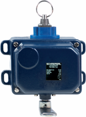 Pull-Wire Emergency Stop Switch, Metal Enclosure, 50 m Wire Length, IP65