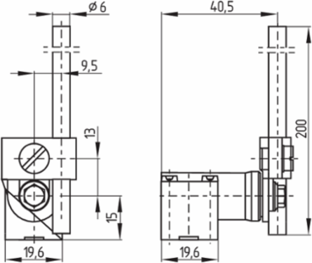 Position Switch with Adjustable Lever, IP65, 30 mm Width, 20 Million Operations