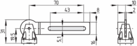 Safety Switch for Hinged Guards, Metal Enclosure, 180  Opening Angle, IP67