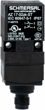 AZ 17 Safety Switch, 30 mm x 78.5 mm, IP67, 1 NC Contact, Electromechanical