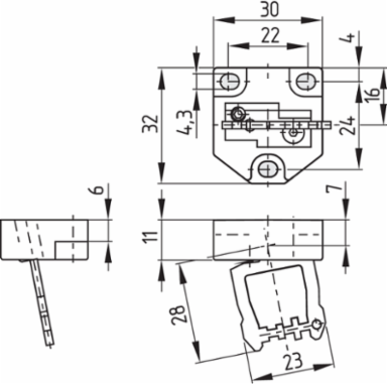 Safety Switch AZ 17-02ZI-ST B6L, IP67, Stainless Steel, 115 g, M12 Connector